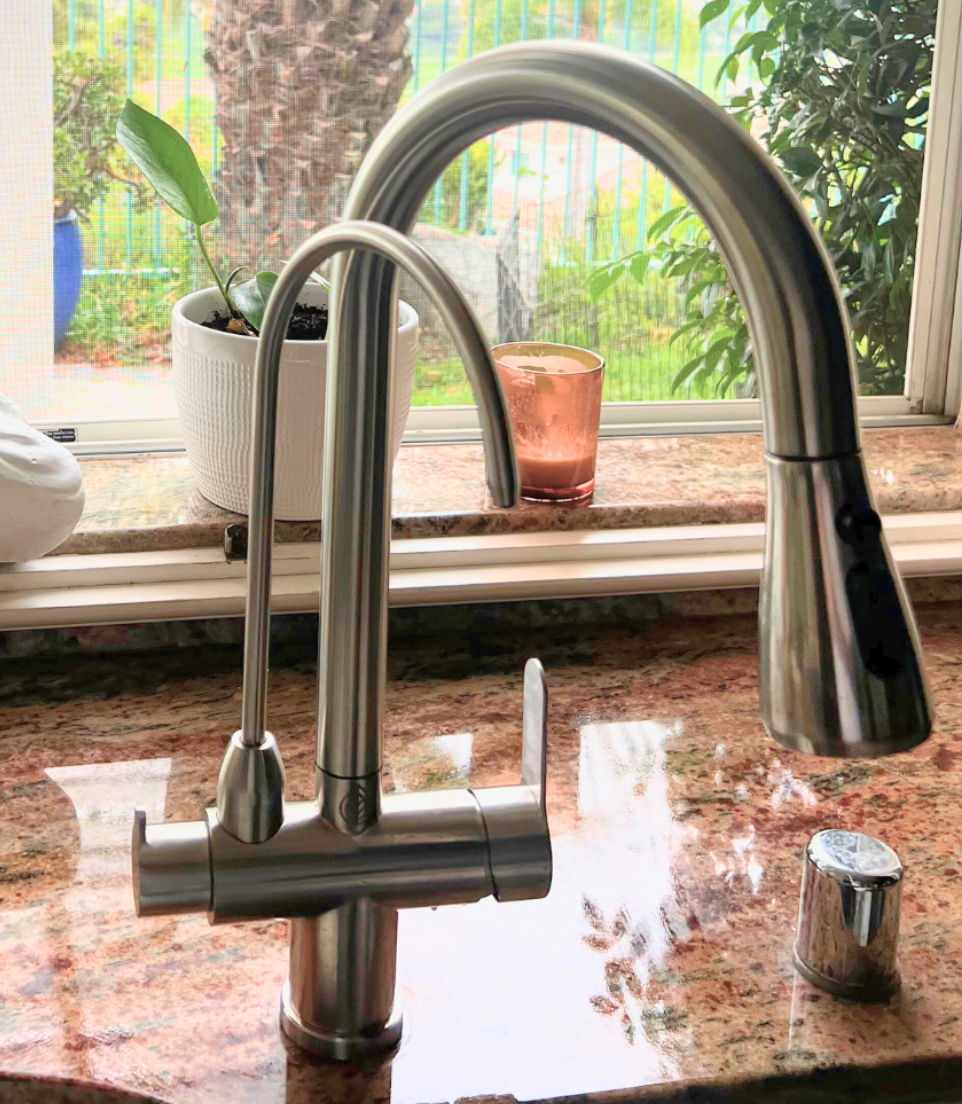 2-in-1 Kitchen & RO Faucet Combo – Drill-Free Installation
