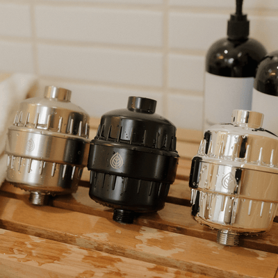 GoodFor 8-Stage Shower Filter installed on shower arm